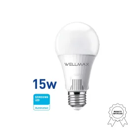 LAMPARA LED 15W ( 125W ) A65 E27 FRIA WELLMAX
