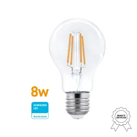 LAMPARA LED FILAMENTO 8W ( 75W)  E27 CALIDA WELLMAX