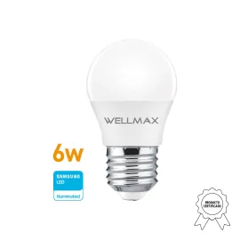 LAMPARA LED GOTA 6W ( 50W ) E27 CALIDA WELLMAX