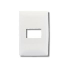 PLAQUETA 1 MODULO BLANCA A154100002
