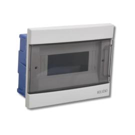 TABLERO EMBUTIR 8 MODULOS TAPA HUMO